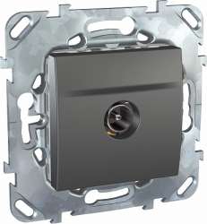 SE Unica Top Графит Розетка TV арт. MGU5.462.12ZD