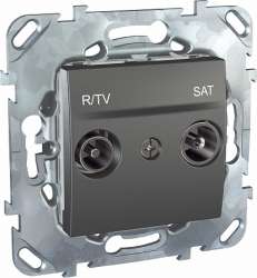 SE Unica Top Графит Розетка TV-SAT арт. MGU5.454.12ZD