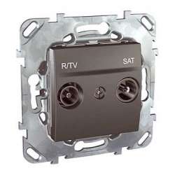 SE Unica Top Графит Розетка TV-SAT оконечная арт. MGU5.455.12ZD