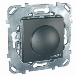 SE Unica Top Графит Светорегулятор поворотный для электр. ПРА (1-10 В) выкл 4А, ток упр-я до 200 мА арт. MGU5.510.12ZD