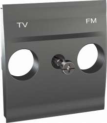 SE Unica Top Графит Центральная плата TV-FM розетки арт. MGU9.440.12