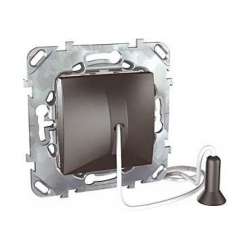 SE Unica Top Графит Выключатель кнопочный со шнурком арт. MGU5.226.12ZD