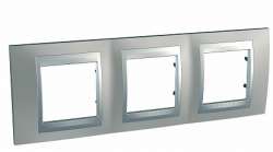 SE Unica Top Никель Рамка 3-ая арт. MGU66.006.039