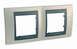 SE Unica Top Опал Графит Рамка 2-ая арт. MGU66.004.295