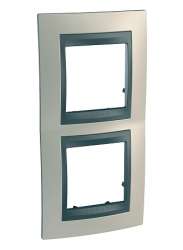 SE Unica Top Опал Графит Рамка 2-ая вертикальная арт. MGU66.004V.295