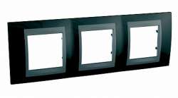 SE Unica Top Родий Графит Рамка 3-ая арт. MGU66.006.293