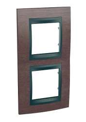 SE Unica Top Табак Графит Рамка 2-ая вертикальная арт. MGU66.004V.2M4