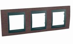 SE Unica Top Табак Графит Рамка 3-ая арт. MGU66.006.2M4