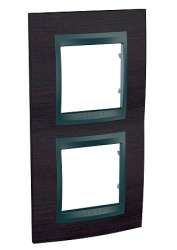 SE Unica Top Венге Графит Рамка 2-ая вертикальная арт. MGU66.004V.2M3