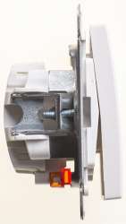 SE Wessen 59 Бел Переключатель 1-клавишный с подсветкой 10АХ арт. VS610-157-1-86