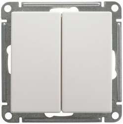 SE Wessen 59 Бел Переключатель 2-клавишный 10АХ арт. VS610-256-1-86