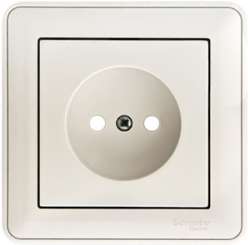SE Wessen 59 Бел Розетка б/з (в сборе, с рамкой) арт. RS16-151-18