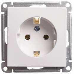 SE Wessen 59 Бел Розетка с/з без шторок, 16А арт. RS16-154-1-86