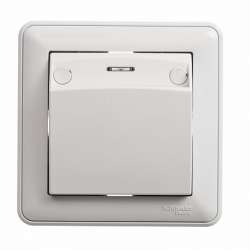 SE Wessen 59 Бел Выключатель карточный 16А (в сборе, с рамкой) арт. VS616-051-18