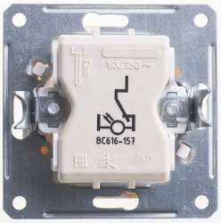 SE Wessen 59 Беж Переключатель 1-клавишный с подсветкой 16А (сх.6) арт. VS616-157-2-86
