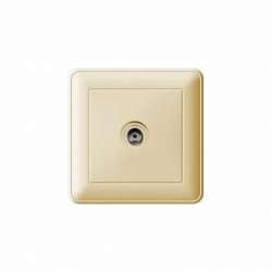 SE Wessen 59 Беж Розетка TV оконечная (в сборе, с рамкой) арт. RTS-151-28