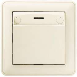 SE Wessen 59 Беж Выключатель карточный 16А (в сборе, с рамкой) арт. VS616-051-28