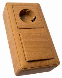 SE Wessen 59 Бук Коробка 2-ая подъемная для наружного монтажа с рамкой арт. KP-252-88