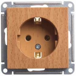 SE Wessen 59 Бук Розетка с/з без шторок, 16А арт. RS16-154-8-86