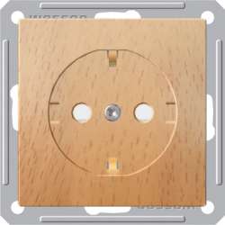 SE Wessen 59 Бук Розетка с/з с защитными шторками арт. RS16-152-8-86