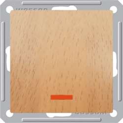 SE Wessen 59 Бук Выключатель 1-клавишный с подсветкой 16А (сх.1) арт. VS116-153-8-86