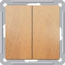 SE Wessen 59 Бук Выключатель 2-клавишный 16А (сх.5) арт. VS516-252-8-86