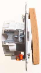 SE Wessen 59 Бук Выключатель 2-клавишный с подсветкой 10АХ арт. VS510-251-8-86