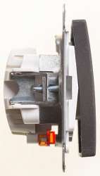 SE Wessen 59 Черный бархат Переключатель 1-клавишный с подсветкой 10АХ арт. VS610-157-6-86