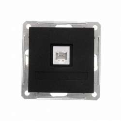 SE Wessen 59 Черный бархат Розетка ТЛФ 1-ая RJ11 арт. RSI-152T-6-86