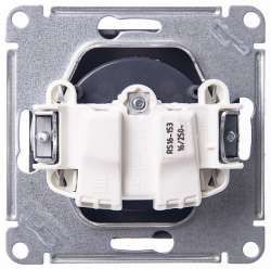 SE Wessen 59 Черный бархат Розетка б/з без шторок, 16А арт. RS16-153-6-86