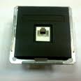 SE Wessen 59 Черный бархат Розетка компьютерная 1-ая RJ45 кат.5e арт. RSI-152K5E-6-86