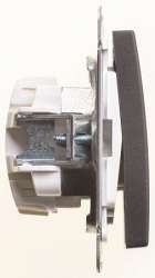 SE Wessen 59 Черный бархат Выключатель 1-клавишный 2-полюсный, 10А арт. VS210-152-6-86