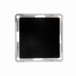 SE Wessen 59 Черный бархат Выключатель 1-клавишный кнопочный 16А (сх.1) арт. VS116-155-6-86