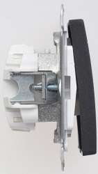 SE Wessen 59 Черный бархат Выключатель 2-клавишный 10АХ арт. VS510-252-6-86