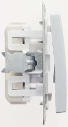 SE Wessen 59 Матовый хром Переключатель 1-клавишный 16А (сх.6) арт. VS616-156-5-86