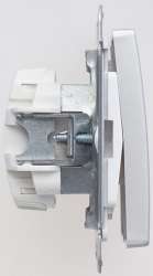 SE Wessen 59 Матовый хром Переключатель 2-клавишный 10АХ арт. VS610-256-5-86