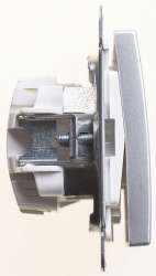 SE Wessen 59 Матовый хром Выключатель 1-клавишный 2-полюсный, 10АХ арт. VS210-152-5-86