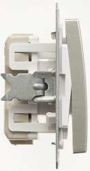 SE Wessen 59 Мореный дуб Выключатель 1-клавишный с подсветкой 16А (сх.1) арт. VS116-153-9-86