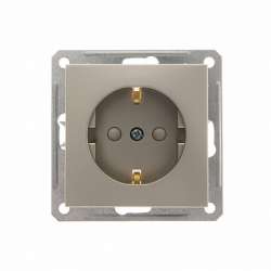 SE Wessen 59 Шампань Розетка с/з с защитными шторками арт. RS16-152-4-86