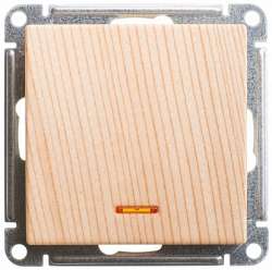 SE Wessen 59 Сосна Переключатель 1-клавишный с подсветкой 10АХ арт. VS610-157-7-86