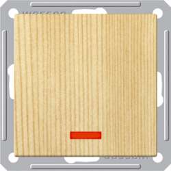 SE Wessen 59 Сосна Выключатель 1-клавишный кнопочный с подсветкой 16А (сх.1) арт. VS116-151-7-86