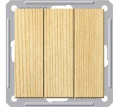 SE Wessen 59 Сосна Выключатель 3-клавишный 16А (сх.05) арт. VS0516-351-7-86