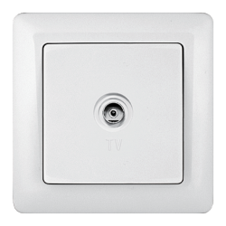 SE Wessen ХИТ наруж Бел Розетка телевизионная оконечная арт. RAT-1A3-B