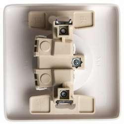 SE Wessen ХИТ внутр Бел Розетка б/з со шторками, 16А, 250В арт. RS10-135-B