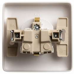 SE Wessen ХИТ внутр Бел Розетка с/з со шторками, 16А, 250В арт. RS16-136-B