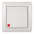 SE Wessen ХИТ внутр Бел Выключатель 1-клавишный с подсветкой 6А, 250В арт. VS16-135-B