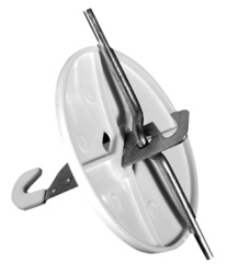 SE Wessen Прима наруж Бел Розетка потолочная с крюком, нагрузка до 15 кг. арт. RP-1 SE Wessen Прима наруж Бел Розетка потолочная с крюком, нагрузка до 15 кг. арт. RP-1