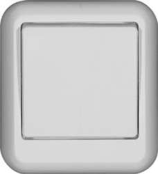 SE Wessen Прима наруж Бел Выключатель 1-клавишный 10А, монтажная пластина (в сборе)(опт.упак.) арт. VA1U-112M-B