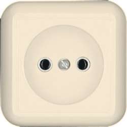 SE Wessen Прима наруж Беж Розетка 1-ая б/з без шторок 10А (в сборе) (индивид.упак.) арт. RA10-164-SI