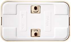 SE Wessen Прима наруж Беж Розетка 2-ая б/з без шторок 10А, с изолир. пластиной (в сборе) (индивид.упак.) арт. RA16-213I-SI